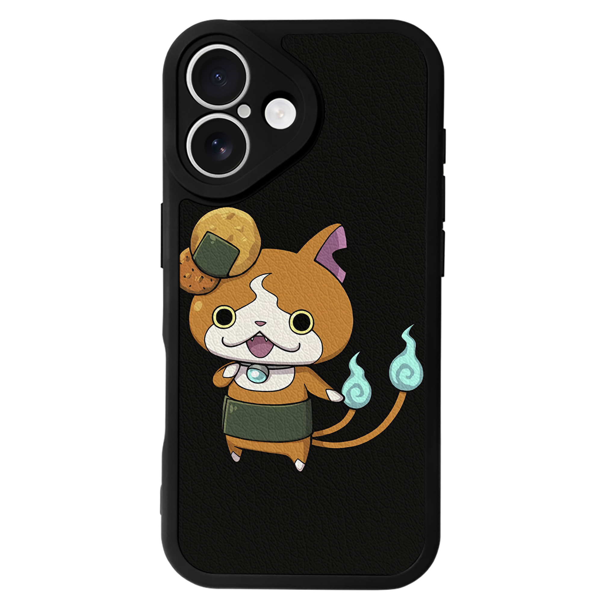 （画像用） 妖怪ウォッチ Yo-kai Watch 【iPhone 16シリーズ対応】シリコンスマホケース（レザー調） 材質：シリコン